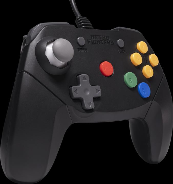 Produktbild Retro Fighters Retro-Fighters - Brawler64 Wired Controller - Black