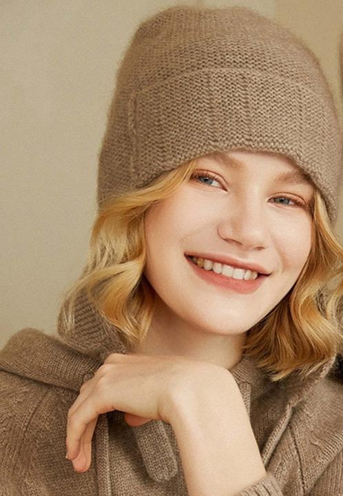 Actual product image Bellemere Beannie Cashmere Earflap Beanie