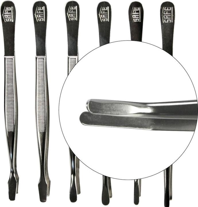 Actual product image Safe Tweezers pointed gbg nickel-plated 120 mm