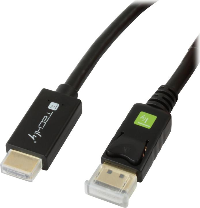 Image du produit Techly DisplayPort — HDMI (Typ A) (2 m, HDMI, DisplayPort)