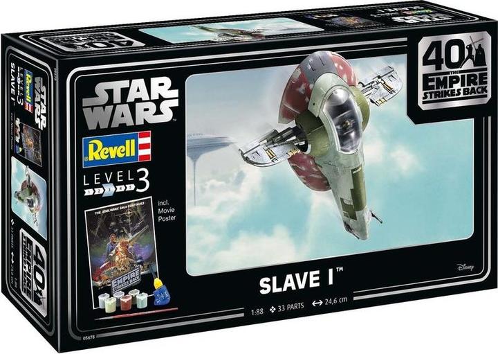 Actual product image Revell 05678 Star Wars Slave I 40th Anniversary Science Fiction Kit 1:87