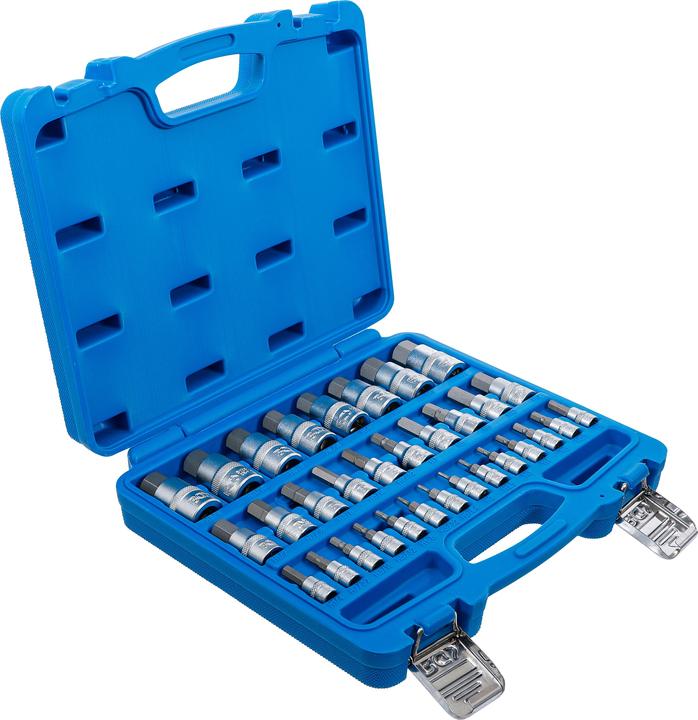 Actual product image BGS Bit socket set | drive square drive 6.3 mm (1/4") / 10 mm (3/8") / 12.5 mm (1/2") | hexagon socket (5/64)