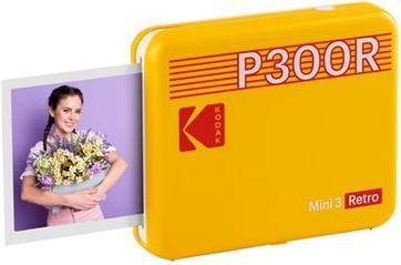 Productafbeelding Kodak Mini 3 Retro P300ry60 Draagbare Instant Fotoprinter Bundel 3x3 Geel (Direct thermisch, Kleur)