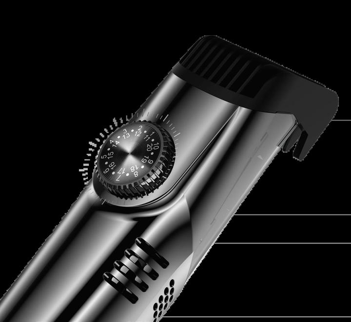 Immagine prodotto Porodo Lifetsyle Waterproof Dual Rechargeable Vacuum Trimmer 1400mAh - Grey and Blac