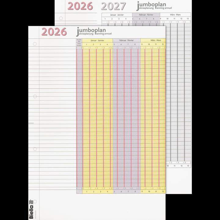 Produktbild Biella Jumboplan (64.5 x 30 cm, Harter Einband, Deutsch, Französisch, Italienisch, Englisch)