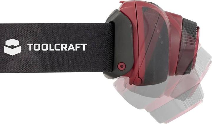 Image du produit Toolcraft Lampe frontale à LED réglable, taille du point réglable, avec mode stroboscopique (580 lm)