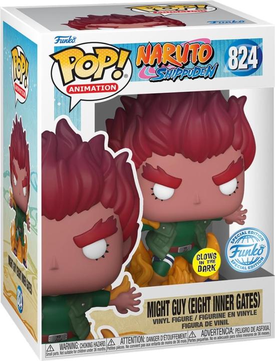 Produktbild Funko Pop! Naruto Might Guy (Eight Inner Gates) GITD EXM