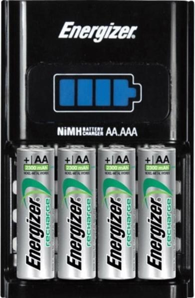 Actual product image Energizer Recharge 1-Hour (4 pcs., AAA, AA, 2300 mAh, Battery + charger)