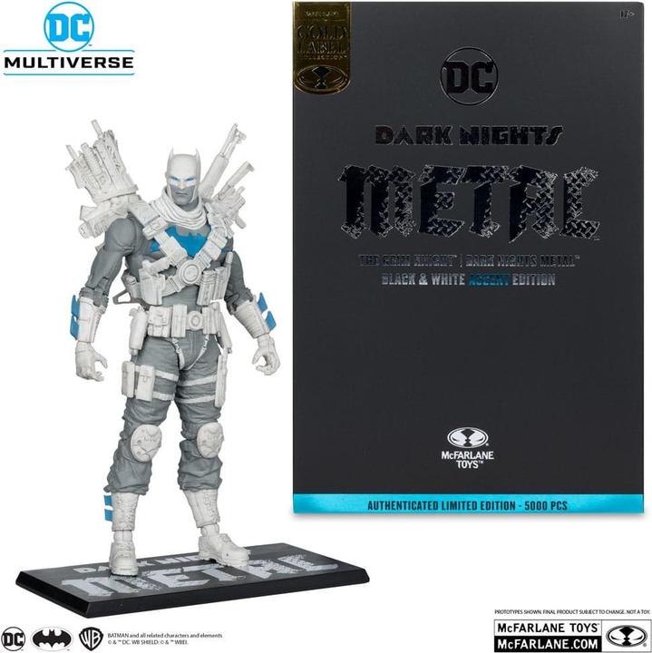 Actual product image McFarlane DC Multiverse figurine The Grim Knight (Dark Nights Metal) (Black & White Accent Edition) (Gold Labe