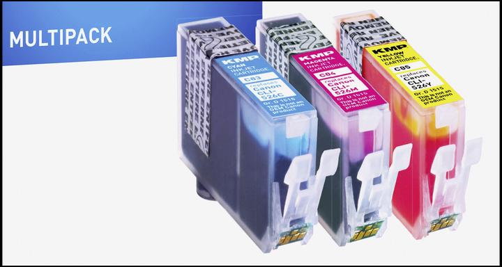 Immagine prodotto KMP C83V Value Pack C/M/Y compatibile con Canon CLI-526 (M, C, Y)