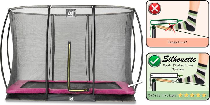 Produktbild Exit Silhouette Ground Rect mit Sicherheitsnetz (273 cm)