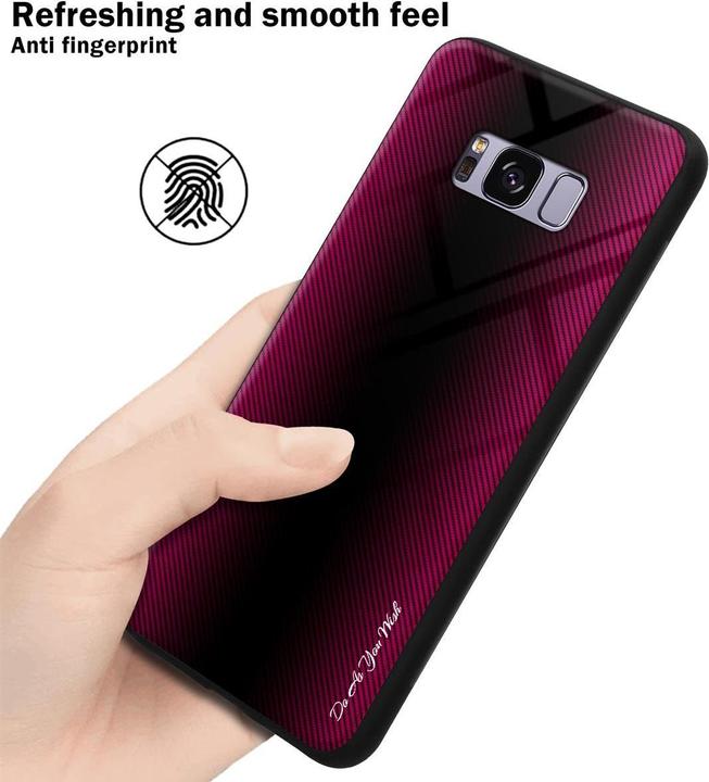 Image du produit Cadorabo TPU Couverture en verre rayé (Samsung Galaxy S8+)