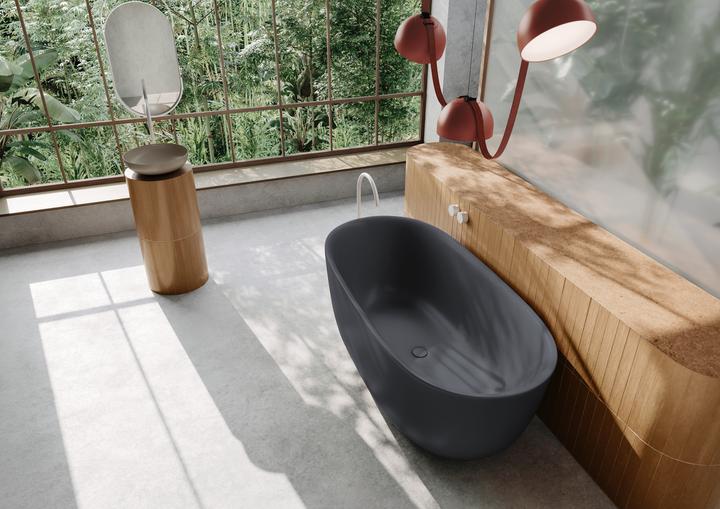 Immagine prodotto Kaldewei Meisterstücke Oyo Duo Mod. 1051-4034, vasca da bagno autoportante, 1730x820 mm, con troppo (92 cm, 76.50 cm)