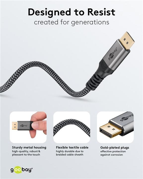 Produktbild Goobay DisplayPort – DisplayPort (5 m, DisplayPort)