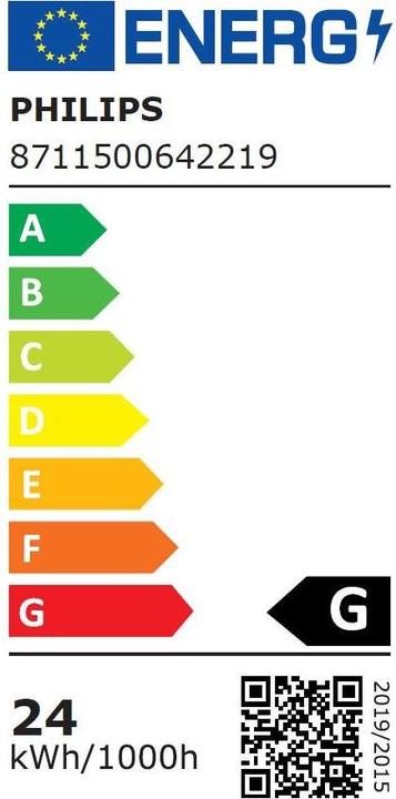 Etichetta energetica Philips Lampada fluorescente Master TL5 Circolare 22W/840 1CT/10 (2GX13, 22 W, 1800 lm, 1 x, G)