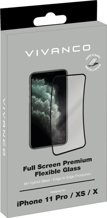 Actual product image Vivanco Screen protector glass Suitable for (cell phone): iPhone X, XS, 11 Pro 1 pc. (1 Piece, Apple iPhone XS, Apple iPhone 11 Pro)