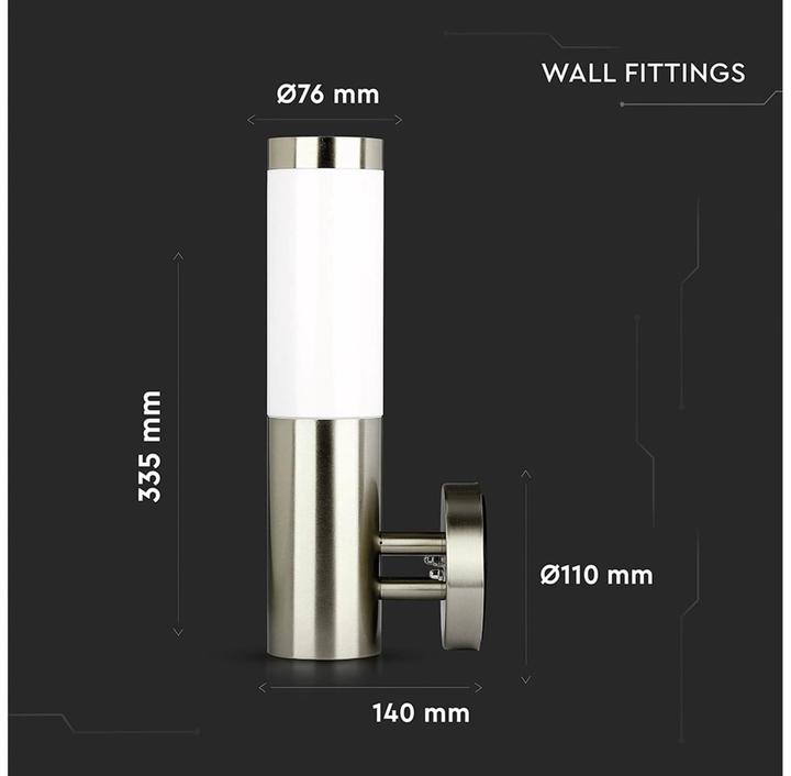 Produktbild V-TAC V TAC LED Aussenwandleuchte E27 (E27, IP44)
