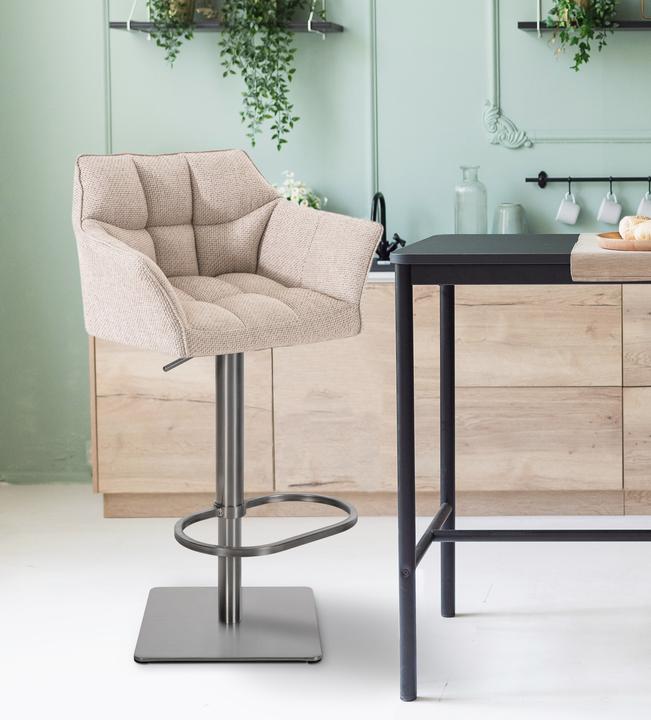 Actual product image CLP Barstool Damaso E Fabric, ivory