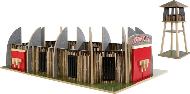 Produktbild Dinoworld Holz-Dinosaurierpark mit Aussichtsturm-Spielset
