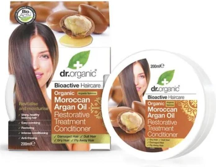 Image du produit Dr. Organic Après-shampooing à l'huile d'argan marocaine 200ml (200 ml)