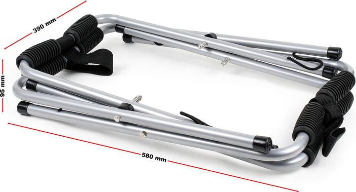 Actual product image Wiltec Kayak Storage Rack Foldable 370x330x410mm Aluminium Storage Bracket to Set Down Kayak, Canoe, Boat