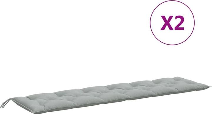 Immagine prodotto VidaXL Cuscini per panca da giardino 2 pezzi in tessuto (180 x 50 x 7 cm)