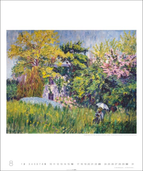Produktbild Die schönsten Gärten des Impressionismus Edition Kalender 2026 (46 x 55 cm, Deutsch)
