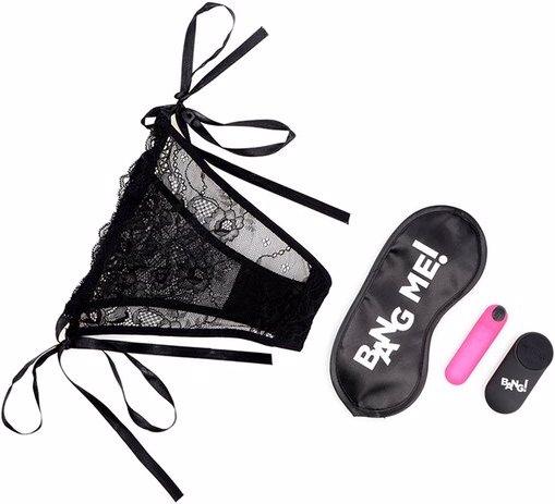 Produktbild XR Brands Power Panty Lace Panties, Bullet, & Blindfold Kit
