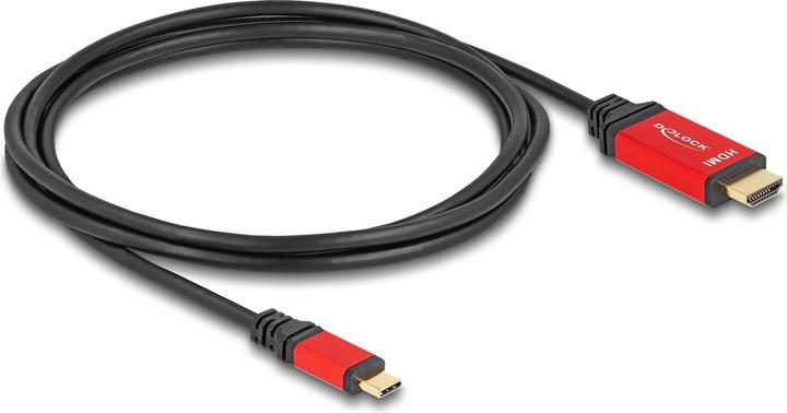 Image du produit Delock Câble USB Type-C™ vers HDMI (DP Alt Mode) 8K 60 Hz avec fonction HDR 2 m rouge (2 m, HDMI)