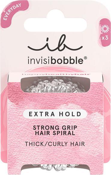 Immagine prodotto Invisibobble Fascetta per capelli Extra Hold crystal clear 3 pezzi. (Elastico per capelli)