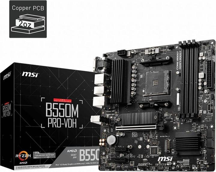 Immagine prodotto MSI Pro-VDH (AM4, AMD B550, mATX)
