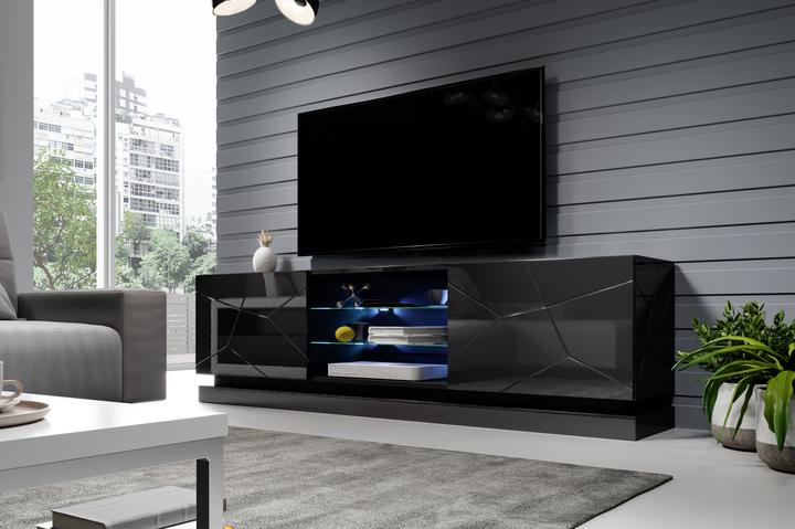 Produktbild Cama QIU 200 czarny TV-Ständer & Entertainment-Center 4 Regale