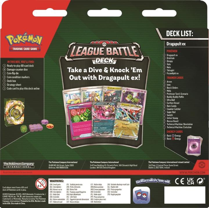 Actual product image Pokémon Katapuldra-ex League Battle Deck (German, Deck)