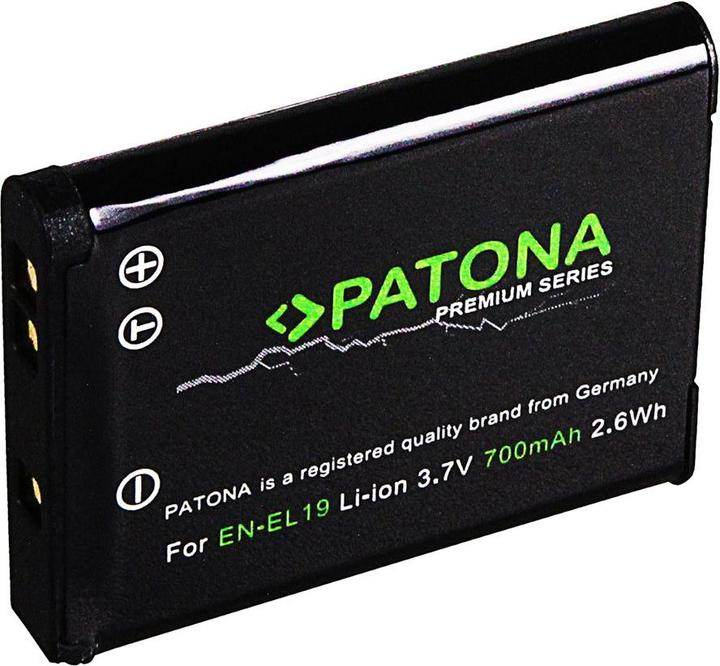 Actual product image Patona Premium battery f. Nikon EN-EL19 (Camera battery)