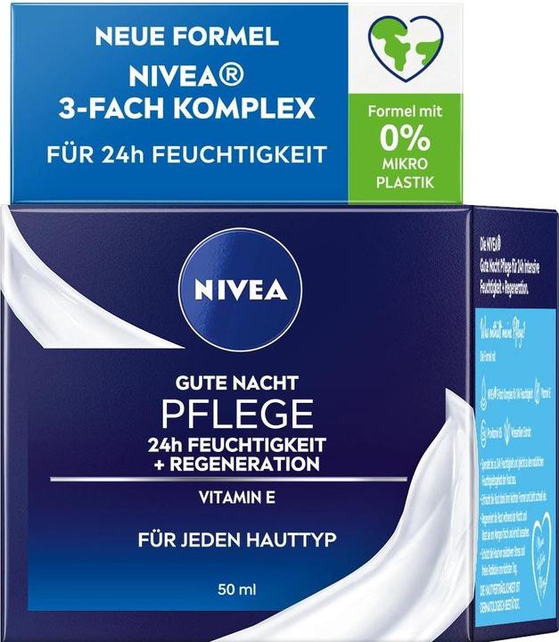 Productafbeelding NIVEA Goede nachtverzorging 24 uur hydratatie + regeneratie (50 ml, 24h crème)