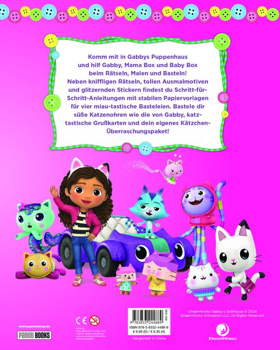 Image du produit Panini Gabby's Dollhouse : le plaisir créatif avec Mama Box et Baby Box (Allemand, 2024)
