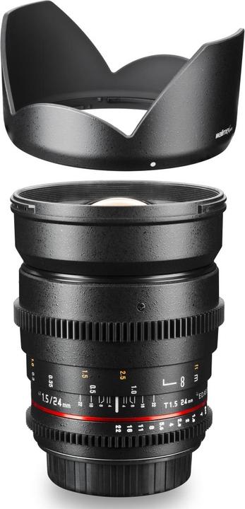 Image du produit Walimex 24/1,5 Vidéo DSLR Nikon F (Nikon F, APS-C / DX, Plein format, Micro Four Thirds)