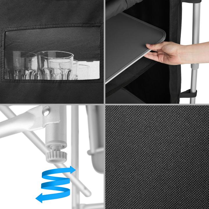 Immagine prodotto tectake Cucina da campeggio 172x52x104cm