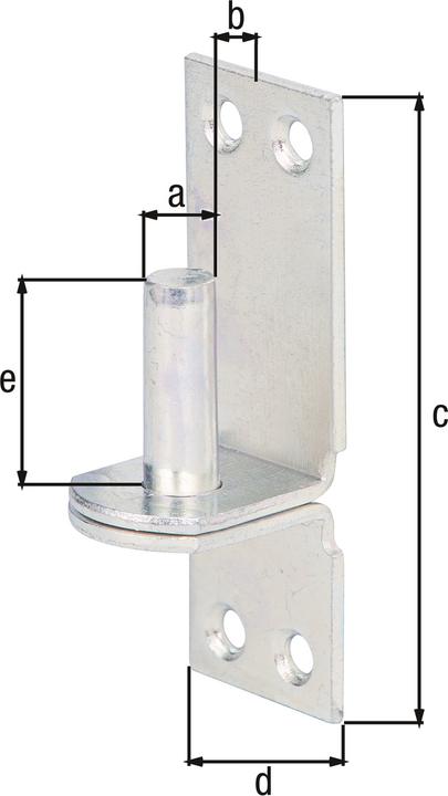 Productafbeelding GAH Klem DI op plaat 10x10mm galvanisch geel verzinkt (Klem, 10 Pcs.)