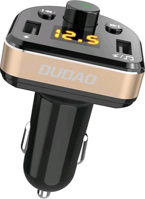 Produktbild Dudao FM Transmitter Bluetooth Autoladegerät MP3 3.1 A 2x USB Schwarz (R2Pro Black)