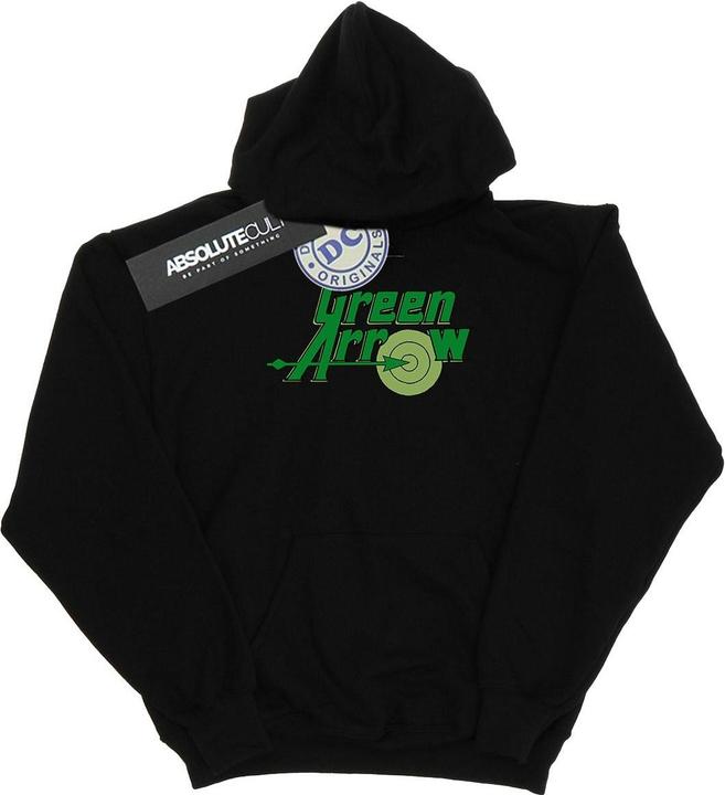 Immagine prodotto Green Arrow Text Logo Felpa con Cappuccio Uomo (L)