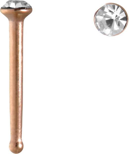 Bijouteria Nasenpiercing (Kristall, PVD Beschichtung (goldfarbig), Chirurgenstahl 316L)