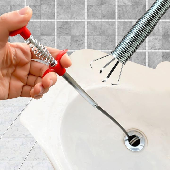 Actual product image König Design Drain Cleaner Pipe Brush Drain Free Pipe Drain Siphon Brush Spiral Hair (1 pcs.)