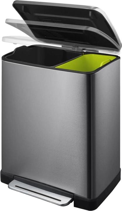Image du produit EKO Système de tri des déchets E-Cube Recycling 28 plus 18 L noir avec pédale extra-large (46 l)