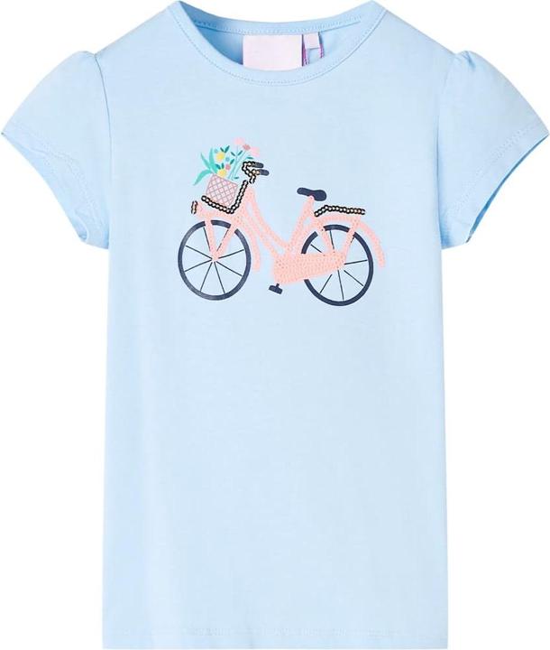 Immagine prodotto VidaXL T-shirt da bambino azzurro 128,Materiale: 95 % cotone. 5 (128)