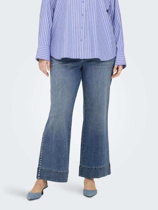 Actual product image Only CARJUICY Hohe Taille Weiter Beinschnitt Jeans Jeans mit weitem Bein (W42/L30)