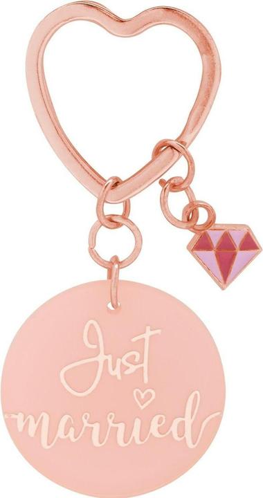 Produktbild Sheepworld Schlüsselanhänger Just Married Pink/Blau, 2 Stück