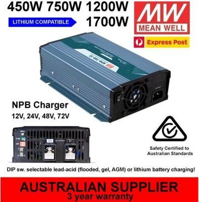 Image du produit MeanWell Mean Well Bleiakku-Ladegerät NPB-1700-24 24 V Ladestrom (max.) 50 A (NPB-1700-24)