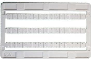 Actual product image Rs Pro Marking card with labels for feed-through terminal block