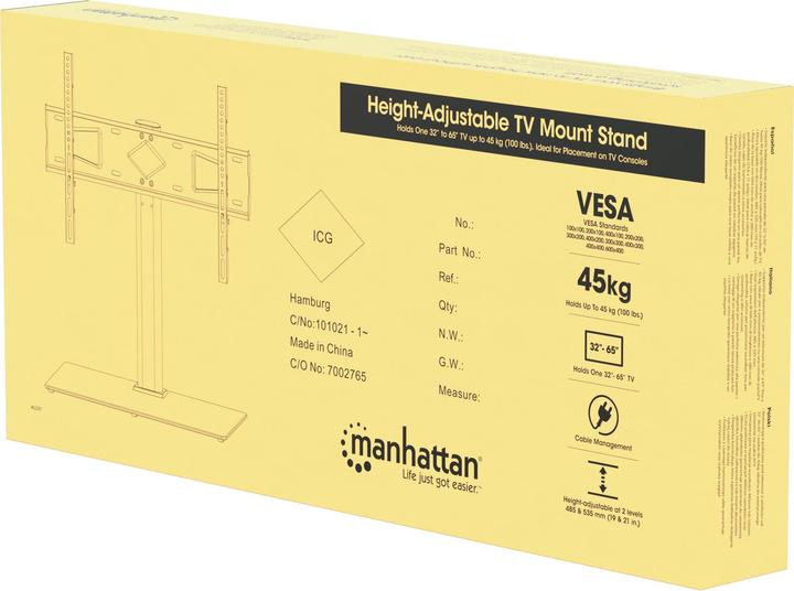 Actual product image Manhattan Tv stand max height adjustable (Table, 65", 45 kg)